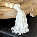 Bohemian Geometric Wood Garland with Tassels by Decor Steals