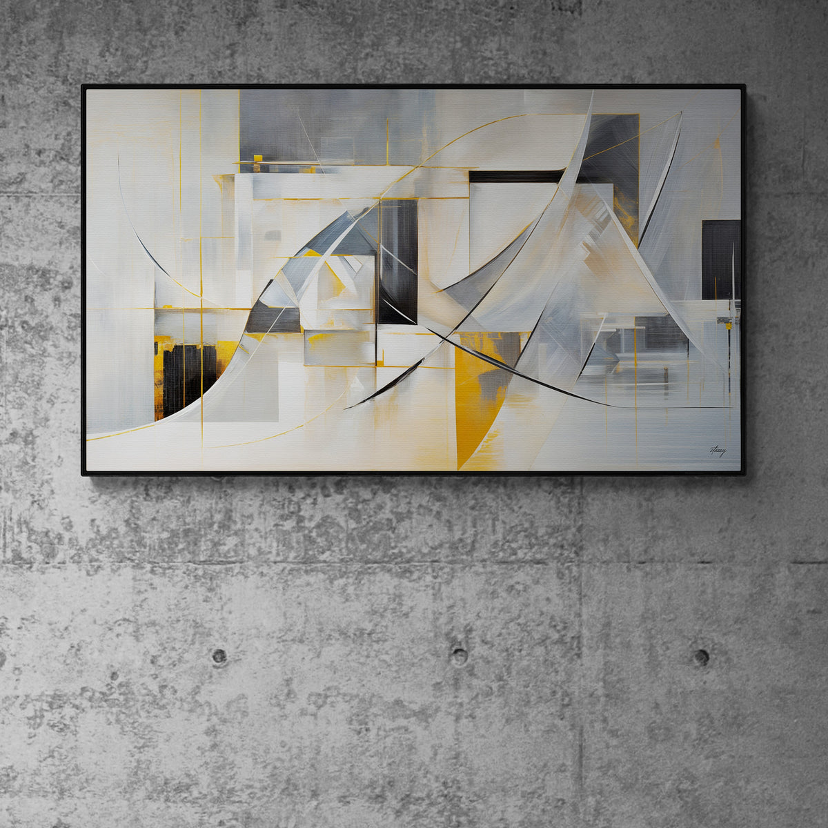 Canvas Print: "Geometric Whispers", photo 4 of 6