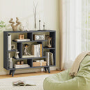 Geometric Bookcase with Anti-Tipping Kit and Storage Shelving Unit by LJGDeals