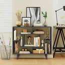 Geometric Bookcase with Anti-Tipping Kit and Storage Shelving Unit by LJGDeals