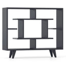 Geometric Bookcase with Anti-Tipping Kit and Storage Shelving Unit by LJGDeals
