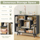 Geometric Bookcase with Anti-Tipping Kit and Storage Shelving Unit by LJGDeals