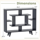 Geometric Bookcase with Anti-Tipping Kit and Storage Shelving Unit by LJGDeals