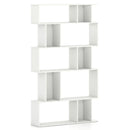 Geometric Bookshelf 5-Tier Bookcase with Open Shelves and Closed-back Cubes by LJGDeals