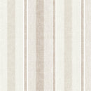 Ojai Stripe Wallpaper - Neutral Linen Texture Striped Wall Covering