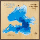 George Lake in Oneida County, Wisconsin by Horn Dog Maps