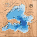 George Lake in Oneida County, Wisconsin by Horn Dog Maps