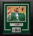 Giannis Antetokounmpo Rim Cam Milwaukee Bucks 8x10 Framed Photo with Engraved Autograph by Dynasty Sports & Framing
