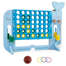 Giant 4-to-Score Game Set Jumbo Connect Four Game with Ring-toss by DirectDeals