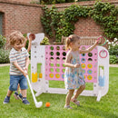 Giant 4-to-Score Game Set Jumbo Connect Four Game with Ring-toss by LJGDeals