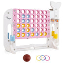 Giant 4-to-Score Game Set Jumbo Connect Four Game with Ring-toss by DirectDeals