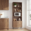Giantex Bookshelf with Doors and 2 Anti-Tipping Kits for Home Office by LJGDeals