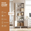 Giantex Bookshelf with Doors and 2 Anti-Tipping Kits for Home Office by DirectDeals