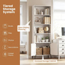 Giantex Bookshelf with Doors and 2 Anti-Tipping Kits for Home Office by LJGDeals