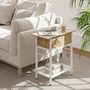End Table with Charging Station USB Ports Outlets and Flip Top by DirectDeals