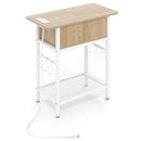 End Table with Charging Station USB Ports Outlets and Flip Top by LJGDeals