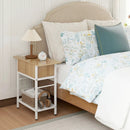 End Table with Charging Station USB Ports Outlets and Flip Top by LJGDeals