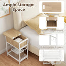 End Table with Charging Station USB Ports Outlets and Flip Top by LJGDeals