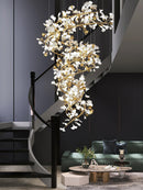 Gingko Ceramic Chandelier Q