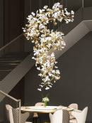 Gingko Ceramic Chandelier Q