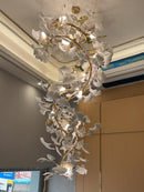 Gingko Ceramic Chandelier Q