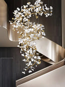 Gingko Ceramic Chandelier Q