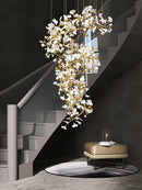 Gingko Ceramic Chandelier Q