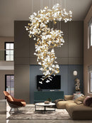 Gingko Ceramic Chandelier Q
