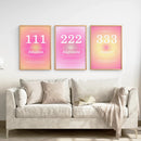 Colourful Gradient Aura Angel Wall Decor by Wall Art Set