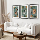 Baby Giraffe, Zebra, Lion Nursery Wall Decor by Wall Art Set