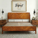 Bifrost Solid Wood Bed Frame With Headboard