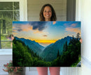Glamorous Landscape Canvas Wall Art, Forest Canvas Print