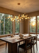 Glass Flower Tree Branch Chandelier