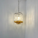 Glass Ice Cubes Transparent Amber Chandelier