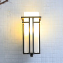 Glass Linden Outdoor Wall Lamp
