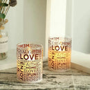 Glass Wax Battery LED Candle ( Set of 2 ) by JHY DESIGN