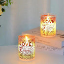 Glass Wax Battery LED Candle ( Set of 2 ) by JHY DESIGN
