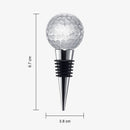 Golf Ball Wine & Champagne Bottle Stopper - Mouth-Blown Lead