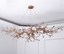 Glass Flower Tree Branch Chandelier