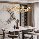 Glass Flower Tree Branch Chandelier