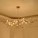 Glass Flower Tree Branch Chandelier