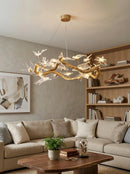 Glass Swallow Chandelier