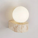 Globe Byers Travertine Wall Lamp