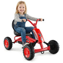 Go Kart for Kids 4 Wheel with Steering Handlebars and Adjustable Seat
