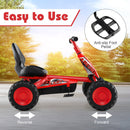 Go Kart for Kids 4 Wheel with Steering Handlebars and Adjustable Seat