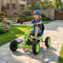 Go Kart for Kids 4 Wheel with Steering Handlebars and Adjustable Seat