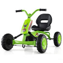 Go Kart for Kids 4 Wheel with Steering Handlebars and Adjustable Seat