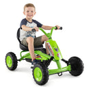 Go Kart for Kids 4 Wheel with Steering Handlebars and Adjustable Seat