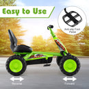 Go Kart for Kids 4 Wheel with Steering Handlebars and Adjustable Seat