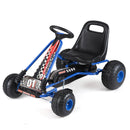 Go Kart for Kids 4 Wheels Pedal with Adjustable Seat and Multi-Terrain Wheels
